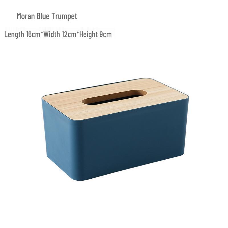 Severský minimalistický dřevěný box na kapesníky a úložný prostor na dálkové ovladače