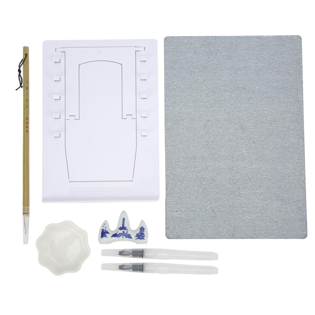 Water Drawing Board Kit Reusable Environmentally Friendly Brush Water Painting Art Board Tools Set with Bracket