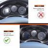 Soft carbon fiber For SEAT Leon MK2 2008-2012 Car Dashboard Tachometer Panel Decorative Cover Sticker Car Interior Accessories