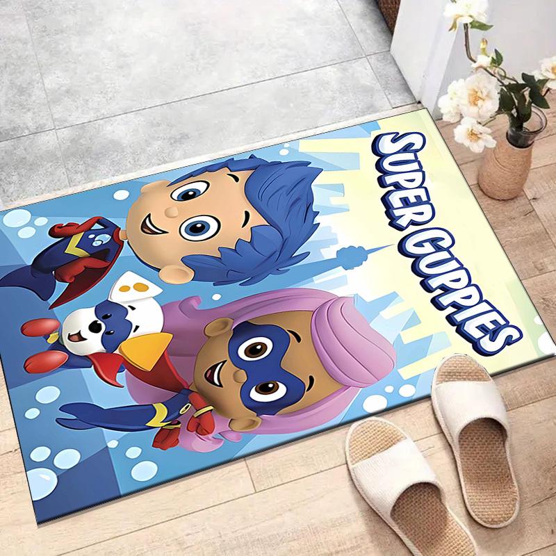 1pc Bubble guppies Design Printed Area Rug Carpet for Bedroom Living Room Home Decor Rugs Mat Non Slip Mat Rug for Bedside