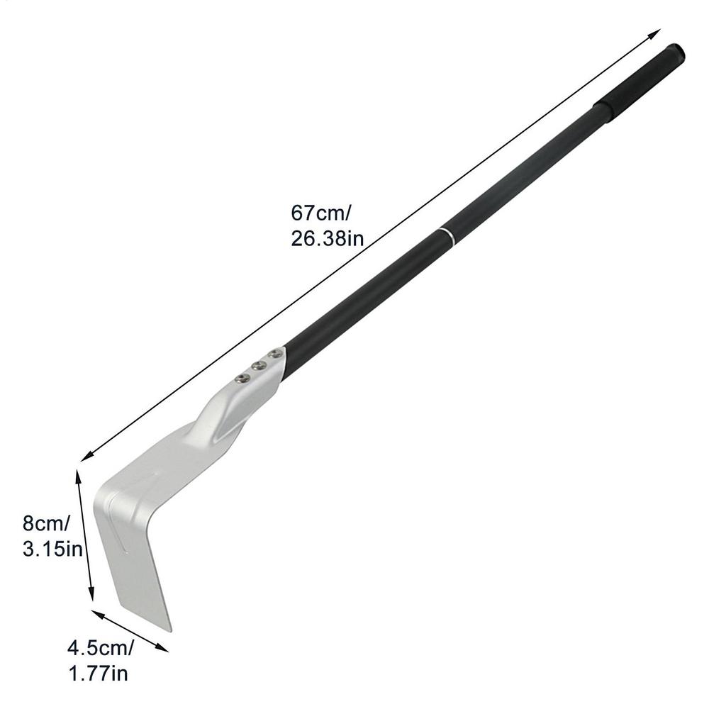 Ash Rake For Pizza Oven Charcoal BBQ Tool Long Handle Rake Grill Scraper Cleaning Oven Wood Burning Stove Cleaning Tools