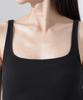 Nano Universe Antibacterial and Ribbed Tank Top with Size F Women's Odor-Resistant Cups, 021, Large, Gray, 673-5124305