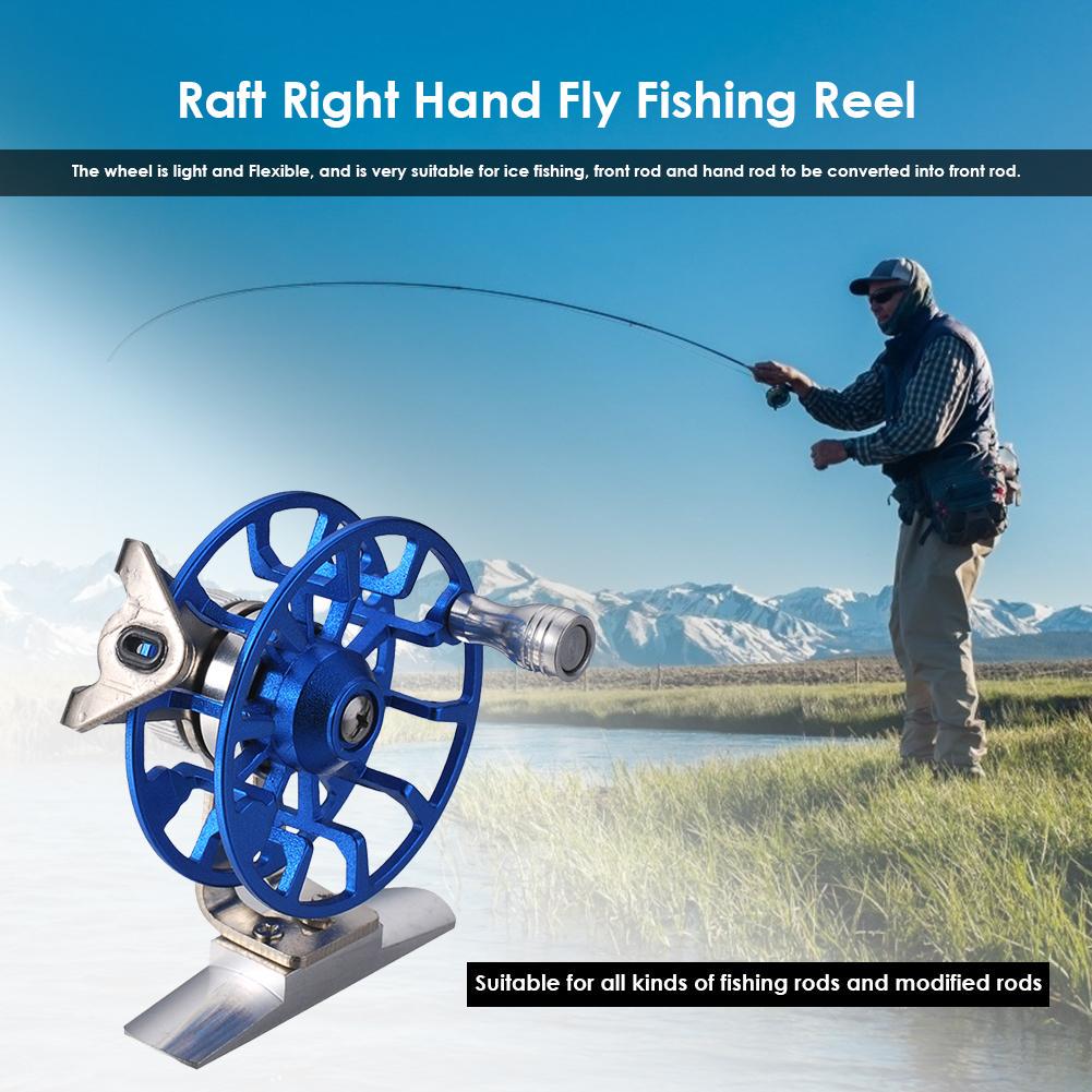 Aluminum Alloy Fly Fishing Reel Right Handed Smooth Rock Ice Fishing Wheel Part