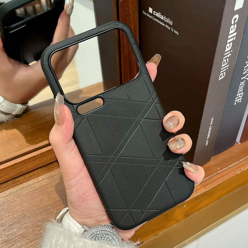 Creative and fashionable, suitable for Xiaomi Mi 11promax mobile phone case, rhombus Mi 11Pro matte plain leather pattern, anti-drop.