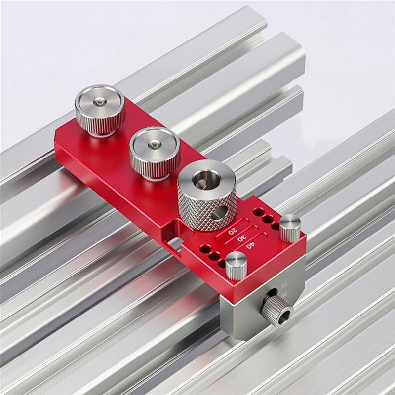 AB34-Aluminiumprofil-Bohrführungsprofile Bohrschablone für Aluminium-Strangpressprofile der Serien 20 30 40