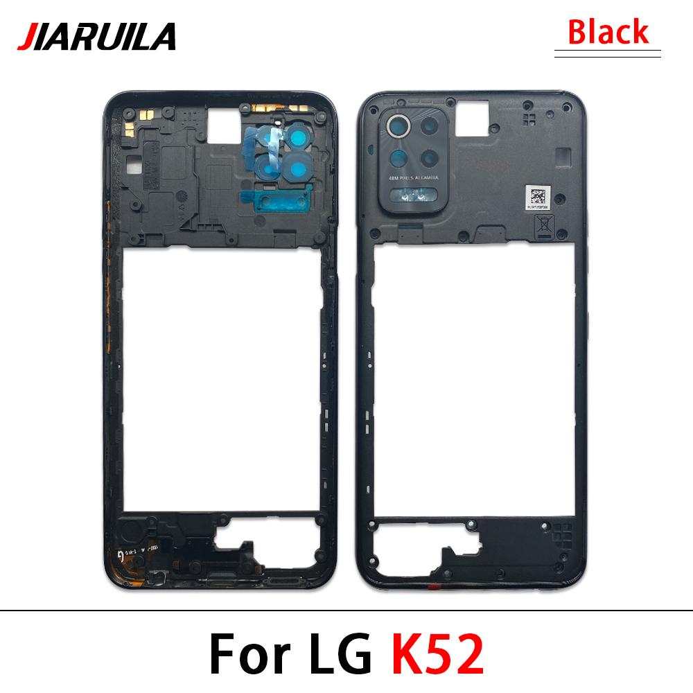 10Pcs\Lot Great Middle Frame Holder Housing Replacement Repair Part For LG K42 K52 K62 K61 Middle Frame With Glass Lens