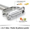 Stainless Steel Vegetable Peeler 4-in-1 Multi-Function kitchens accessories with clean brush for Potato Carrot Cucumber