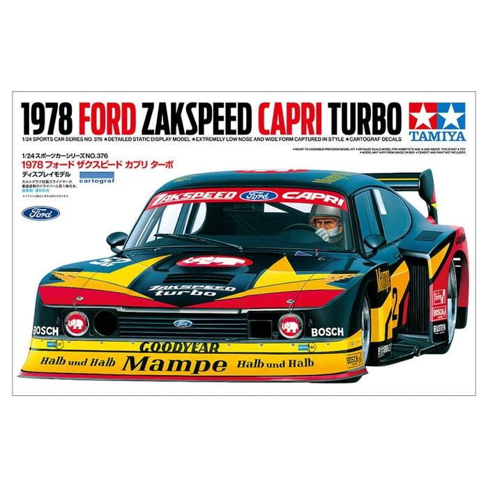 Tamiya 1/24 Sports Car Series No.376 1978 Ford Zakspeed Capri Turbo Plastic Model 24376