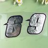 1PC Silver Carbon Fiber Arabic Numerals Motorcycle Stickers Waterproof Vinyl Decals for BMW KTM YAMAHA Kawasaki Suzuki Honda