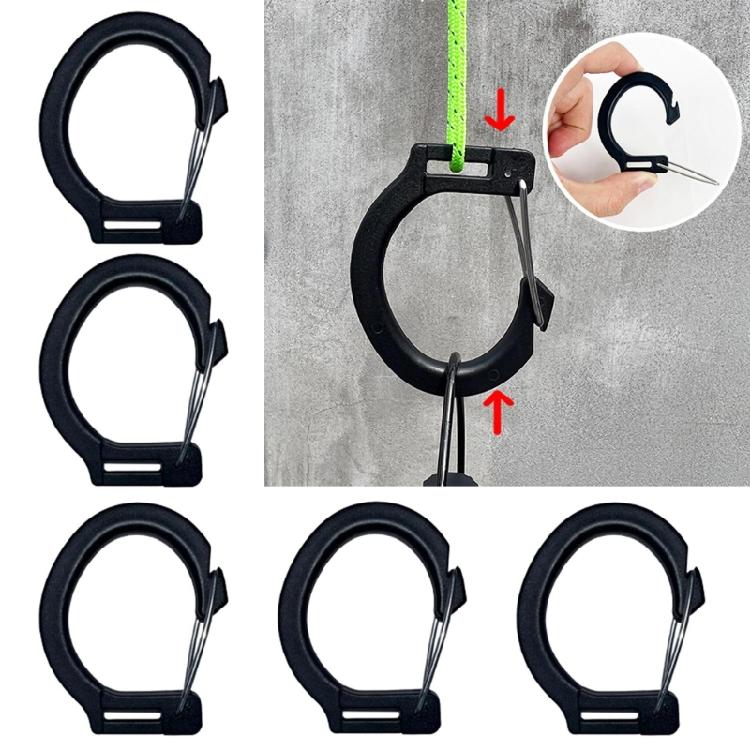 5Pcs Camping Carabiner Buckle Tent Accessory Multifunction Tent Hooks Equipment