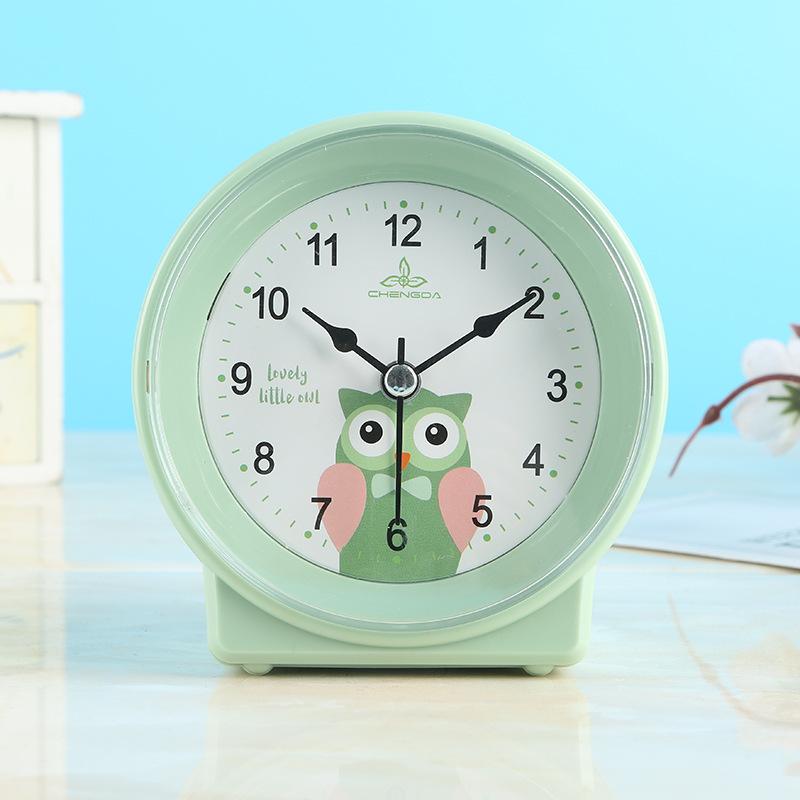 

Милый будильник простые часы мультяшные детские прикроватные часы цвет макарон часы A302