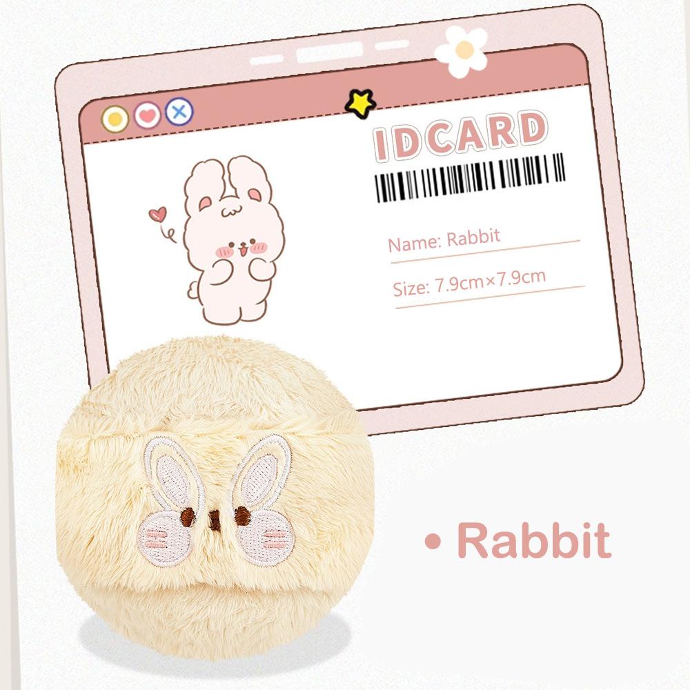 GECOMO Bear Long Velvet Powder Puff No Powder Blush Setting Flocking Powder Puff Plush Air Cushion