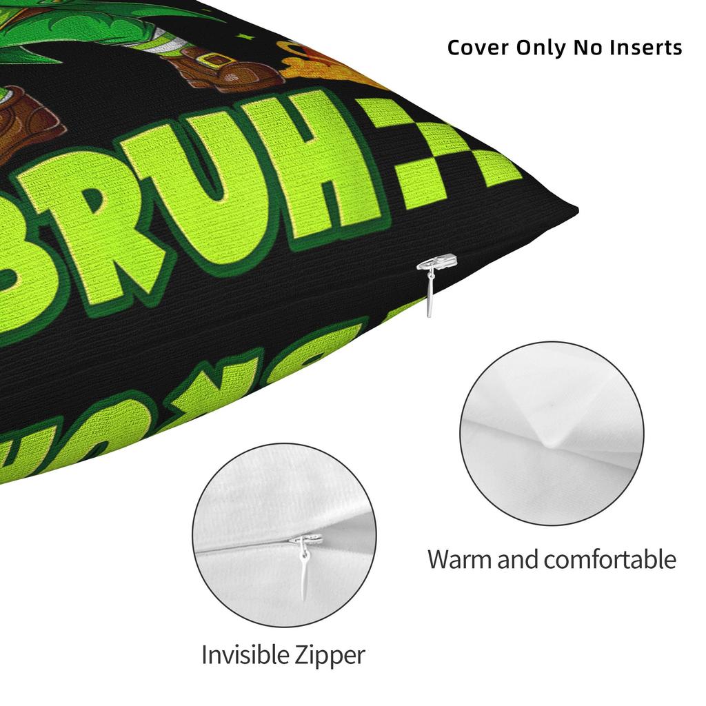 Pillow Cover Six Seven Bruh 67 Funny Saint Patricks 6 7 Meme Cute Funny Pillow Case For Sofa Home Decor Pillowcases