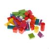 45 Stück Holzgeometrische Körper Blöcke Kindergarten Schule Zuhause Grundschulklasse