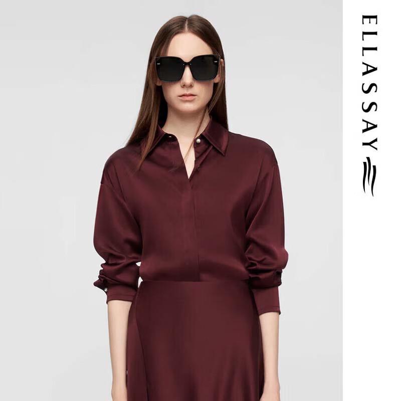 

ELLASSAY Women s Elegant Solid Blouse EWE361C00900 S