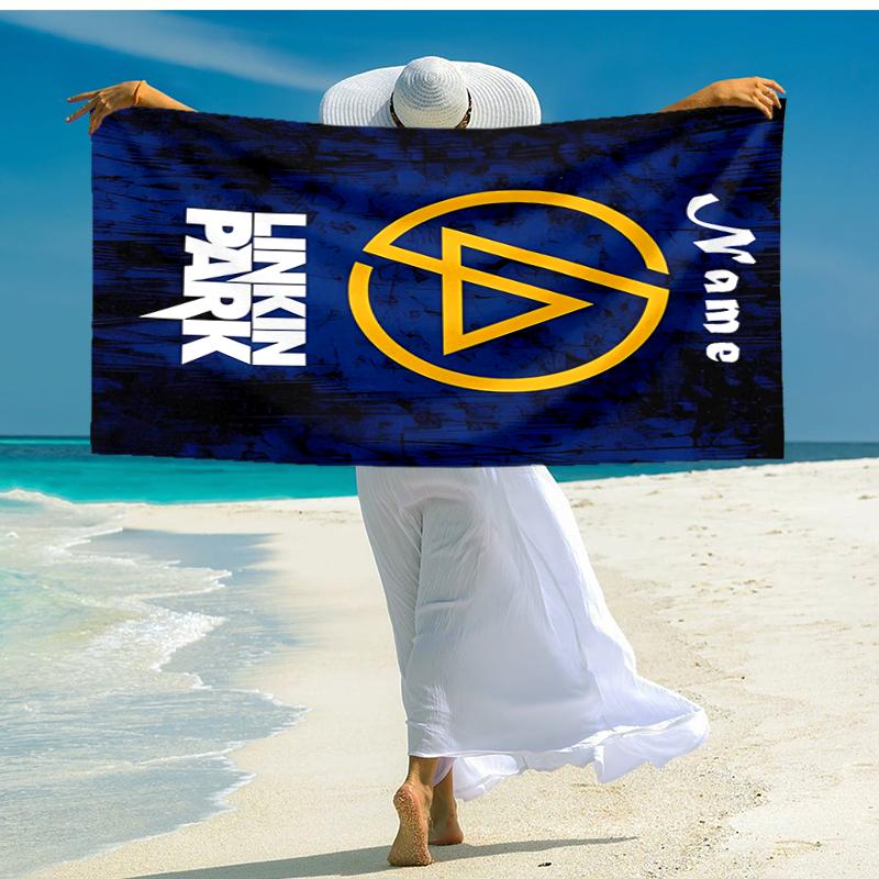 Personalized Customized Proof Beach Towel with Linkin Park Pattern - Soft, Absorbent,quick-drying,perfect Swimming,camping&bathing