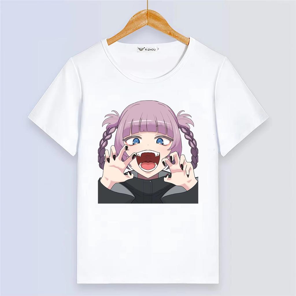 Breathable White Summer Short Sleeve Tshirt With Cartoon Print From Anime Call of the Night Unisex And Unisex TShirt