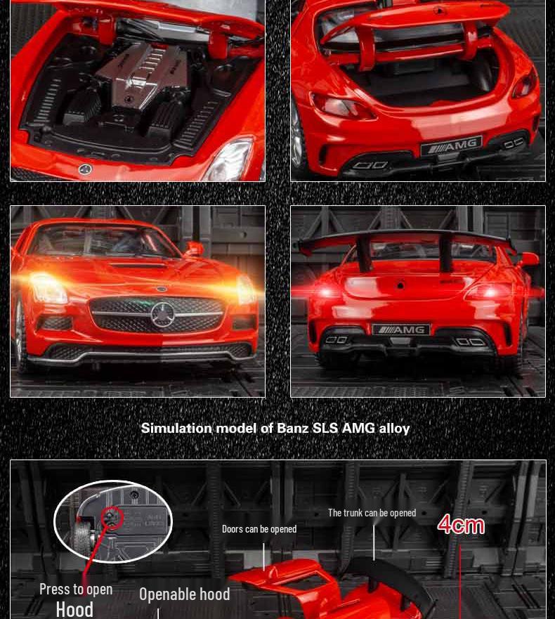 Jiaye VB32653 Big Ben Light & Sound Alloy Car Model Toy