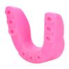 Durable EVA Adult Mouth Guard Teeth Tooth Protector Boxing Combat Accessory Pink & White