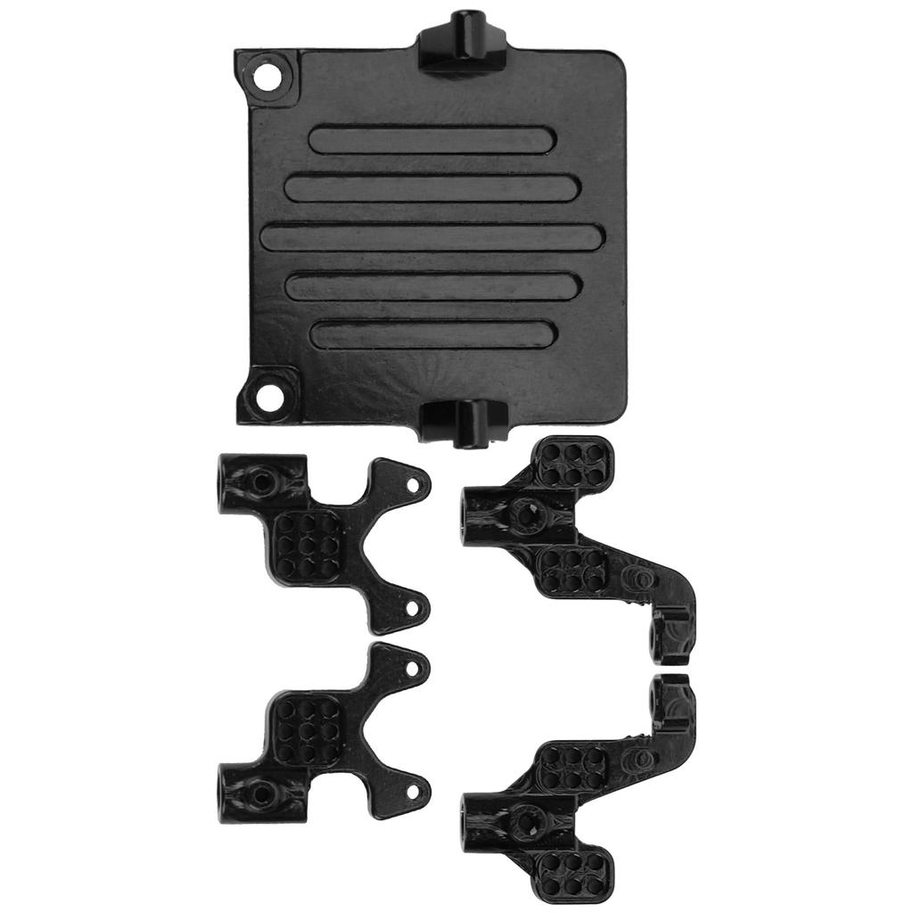 Aluminum Alloy Receiving Rack Shock Absorber Bracket for Axial SCX24 90081 1 24 RC CarBlack