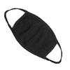 Unisex Trendy Cotton Face Masks Pattern Solid Black Mask Fashion Cute Half Face Mouth Muffle