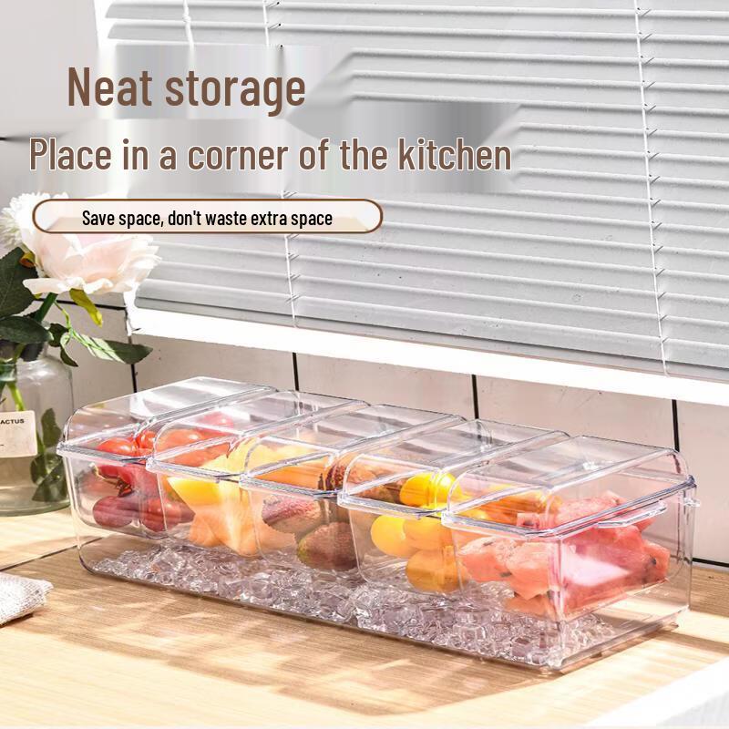 Ru Han 5-Compartment Transparent Food Storage Container