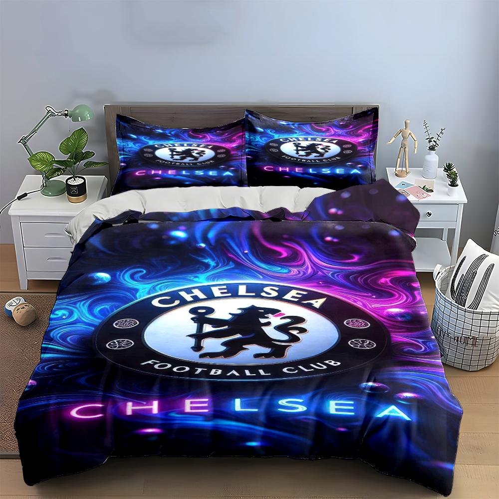 Set Biancheria da Letto Manchester United Copripiumino Federe Decorazioni per la Casa (1 * Copripiumino 2 * Federe, senza piumino)