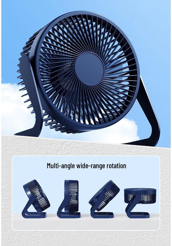 Energy-Saving USB Mini Desk Fan - Available in 5", 6", 8" Sizes - Quiet Operation for Home, Office, or Student Desk