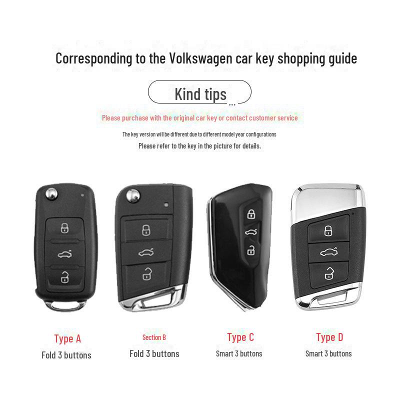 Volkswagen Sagitar TPU Leather Key Cover for Passat, Bora, Lavida, Yue Models
