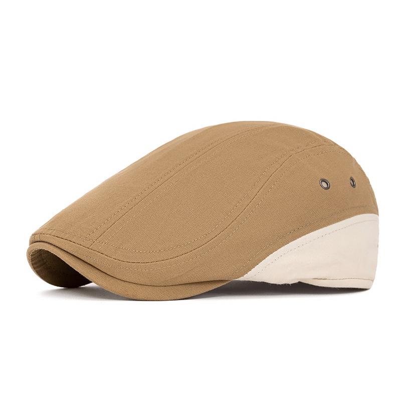 British style color matching newsboy hat men's retro old forward hat outdoor visor beret casual cap