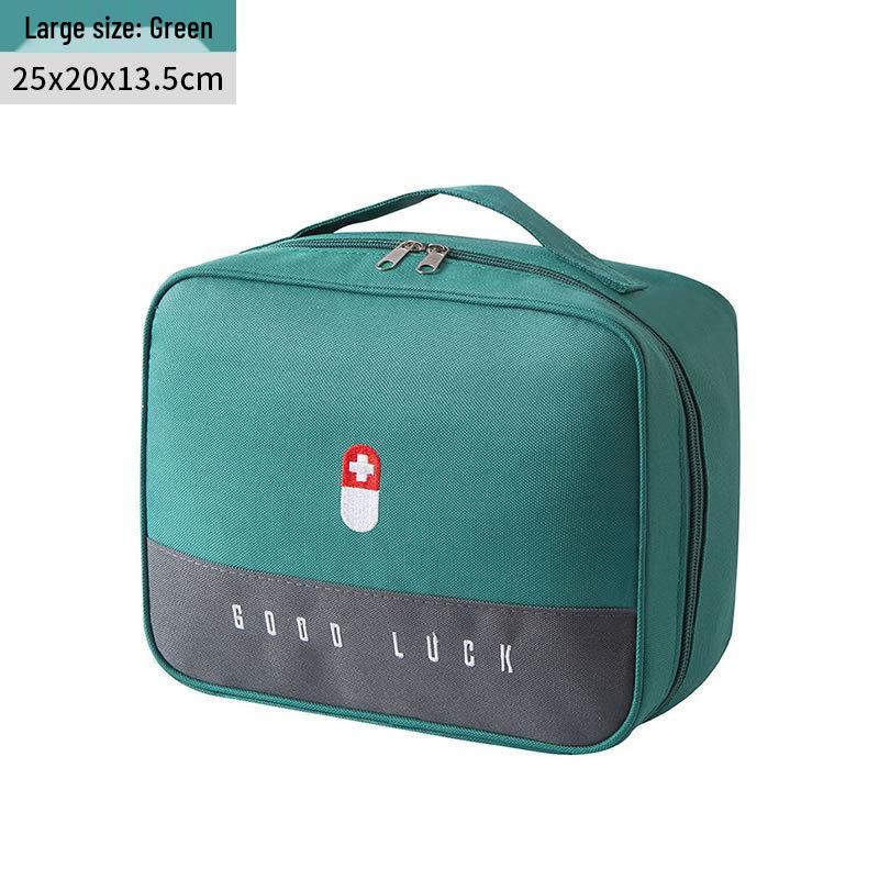 Portable Medical First Aid Bag - Compact Emergency Medicine and Storage Organizer