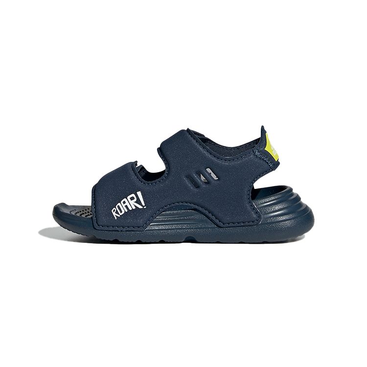 Adidas Swim Space Leather Comfortable Low-Top Walking Shoes Baby Shoes Blue GX2442