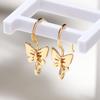 6pcs Lot 18k Gold Plated Butterfly Earing Hook French Charm Pendatans Ear Wires For DIY Jewelry Making Charms Accessories