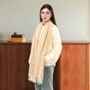 Autumn New Hot-selling Imitation Cashmere Cashew Fringed Scarf Women's Versatile Fashion Thickened Outer Warm Office Shawl