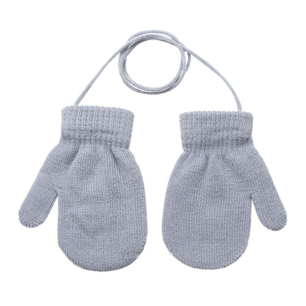 1-4 Years Anti-lost Baby Boys Girls Kids Gloves Thick Warm Sports Gloves Knitted Mittens