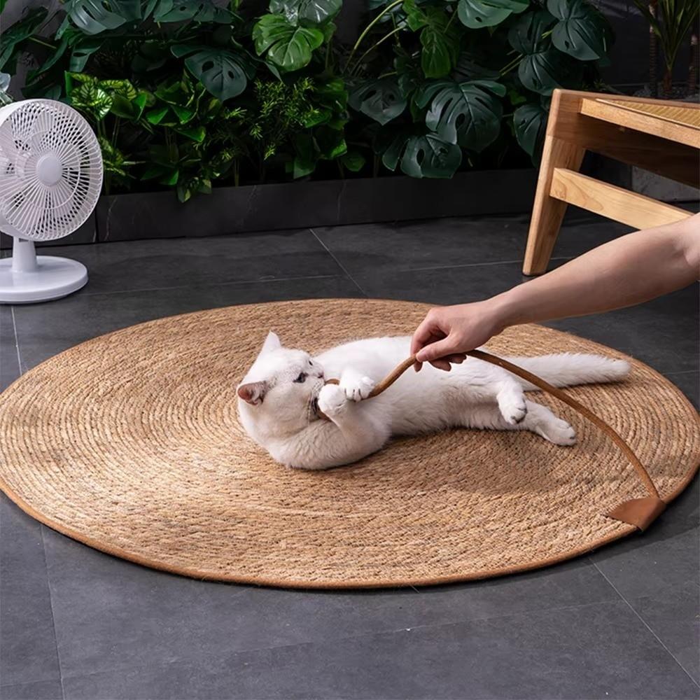 40/50/60cm Cat Scratcher Bed Round Couch Cat Scratcher Cat Scratching Post Couch Protection