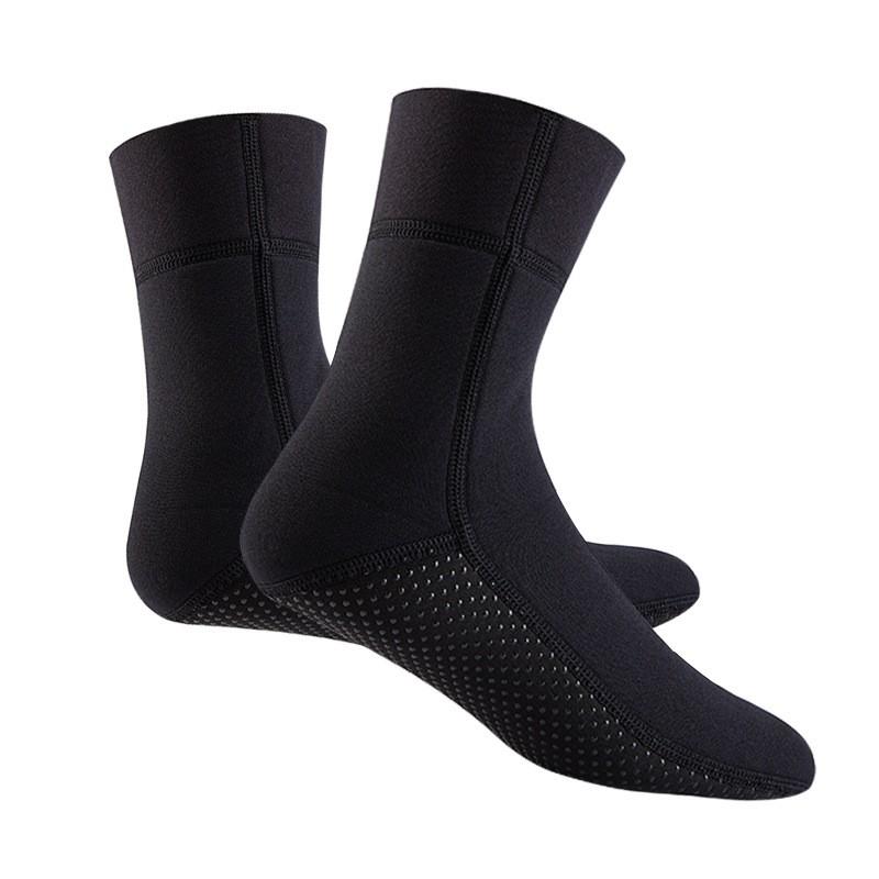 Super Elastic 3mm Knitted Diving Socks Cold-Proof Anti-Slip Winter Swimming Ankle Protection Enlarged Anti-Wear