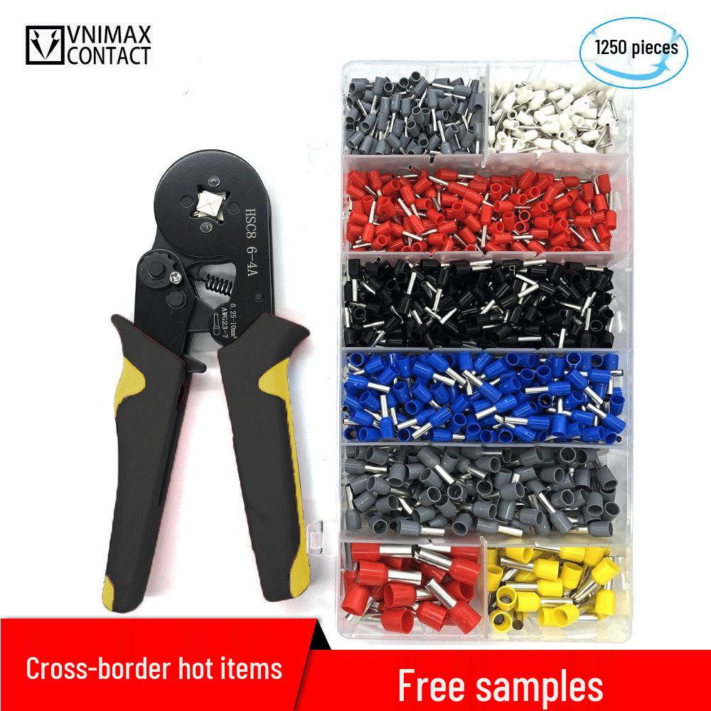HCS8 6-4A Multi-Spec Tube Terminal Crimping Pliers Set