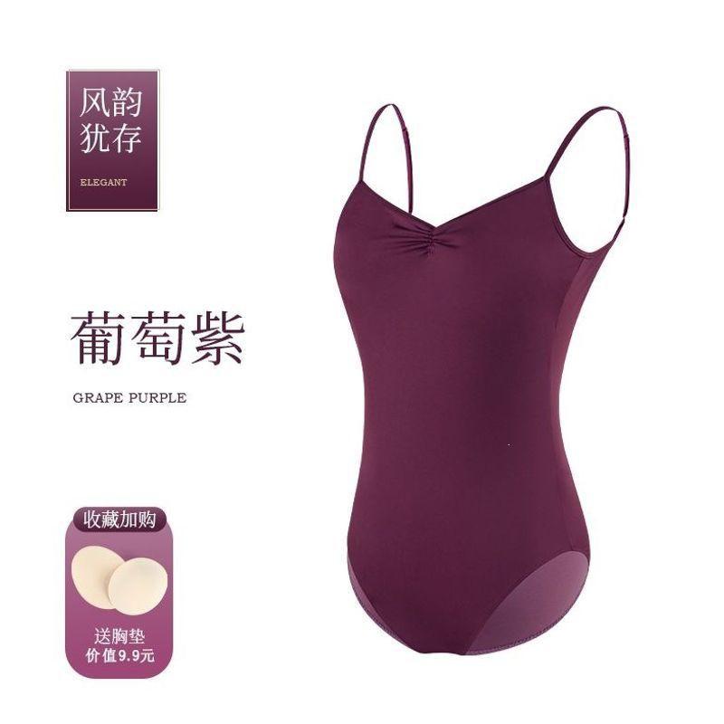 Womens High-Waist Ballet Leotard With Spaghetti Straps Dance Practice Adult Training Gymnastics Performance