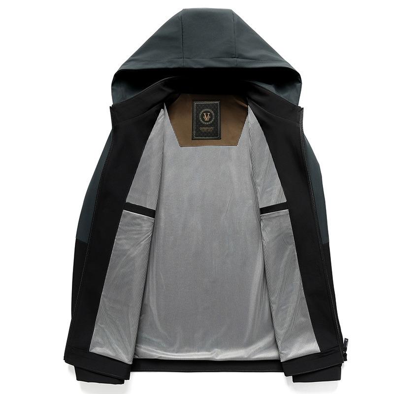 New removable hat fashion urban long-sleeved spring men's jacket spring and autumn dad jacket coat