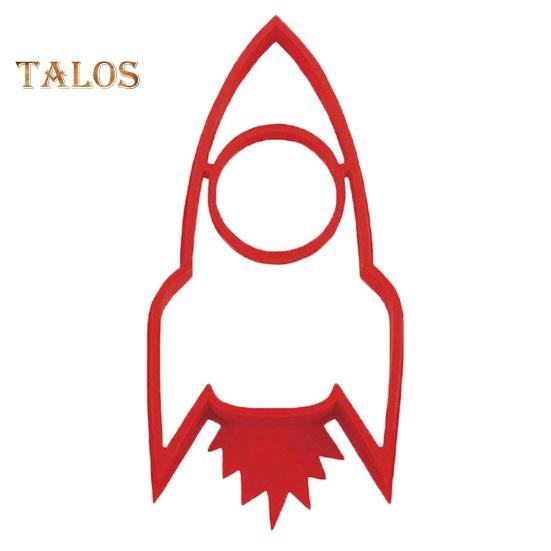 

Форма для жареных яиц «Ракета», пищевой силиконовый антипригарный инструмент для изготовления блинов «сделай сам», кольцо для жарки яиц, кухонный инструмент для приготовления завтрака красный