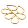 20/50pcs Stainless Steel Gold Plated Design Cut Cabochons Shaped Pendants Charms for Diy Necklaces Bracelets Making Accessories