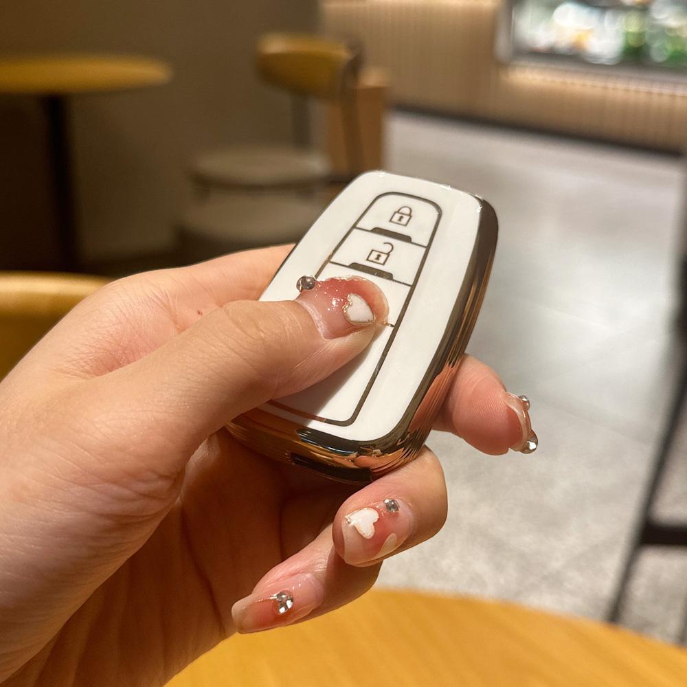 Mode TPU Auto Schlüssel Fall Abdeckung für Toyota Prius Camry Corolla CHR C-HR RAV4 Land Cruiser Prado Shell Zubehör