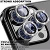 Hot Selling 1Set HD Clear Metal Glass Camera Cover For IPhone 17 Air 16 15 14 13 12 Pro Max Diamond Glitter Lens Protector Film