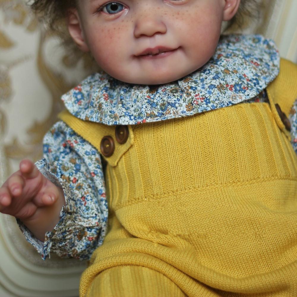 BZDOLL 65 CM 26 Zoll 3D Bemalte Haut mit Adern Weichvinyl Reborn Baby Mädchenpuppe Spielzeug Große Prinzessin Kleinkind Künstlerkollektion Handgefertigt Bebe