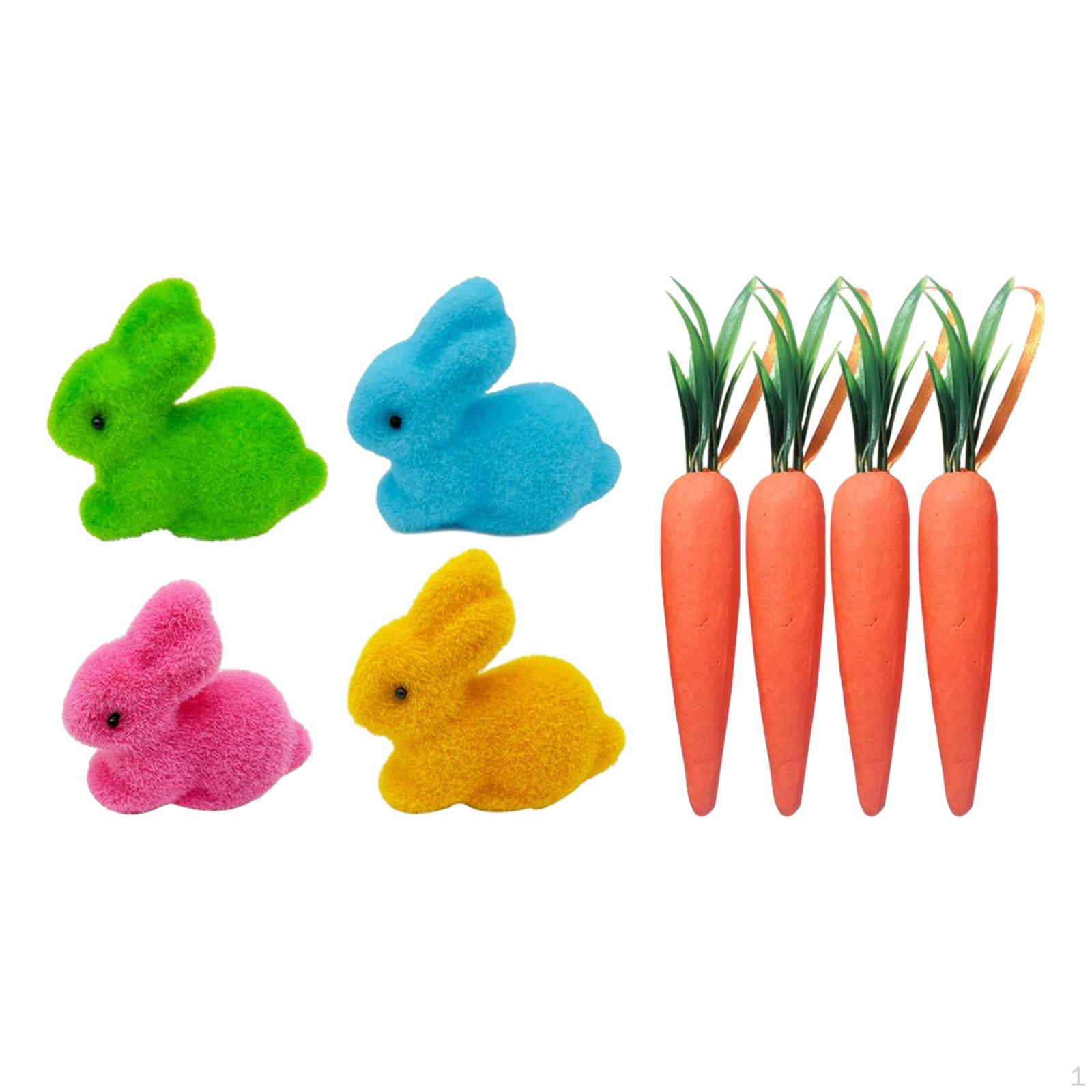 

Пасхальний кролик Морква Орнамент Фігурки Сувеніри для вечірки Кролик Декорація для Style D