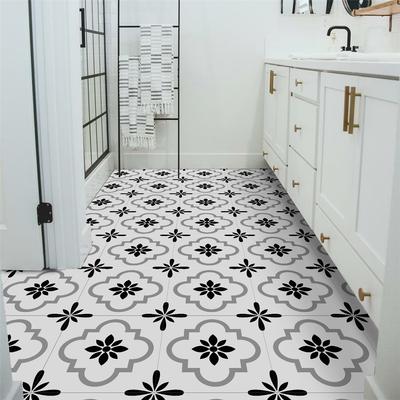 Portugiesische Europäische Fliesenbodenaufkleber Badezimmer Schlafzimmer Bodendekoration Verdickte Matte Wandaufkleber Wasserdicht Selbstklebend