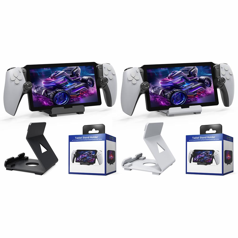 Desktop Stand Support Holder Save Space Tablets Stand Handheld Game Console Holder with Anti-Slip Silicone Pad for PS5 Portal