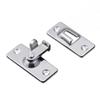 Door Lock Guard Latch Bolt 90 Degree Steel Toggle Latch Sliding Barn Door Lock Wine Cabinet Closet Right Angle Lock Hardware