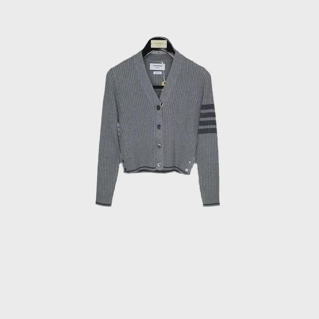 White Deer Style Cable Knit Wool Cardigan - Autumn/Winter Casual & Versatile